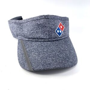 Domino's Pizza Crew Gear Visor Gray OSFM Adjustable Employee Workwear Hat‎